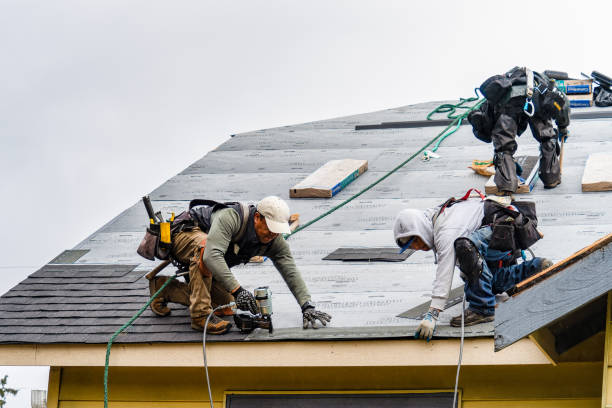 Professional Roofing technician working in Goshen, VA